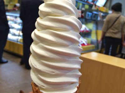 北海道 札幌 KINOTOYA cafeの濃厚ソフトクリーム