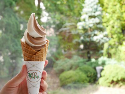 ショコラティエ マサールさんのミックスソフトクリーム／北海道 札幌