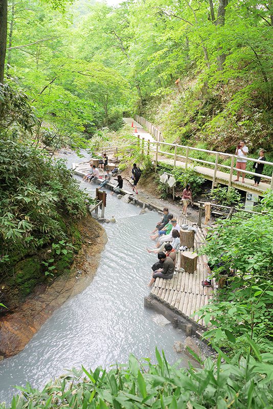 登別温泉 大湯沼川天然足湯