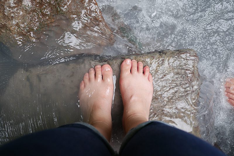 登別温泉 大湯沼川天然足湯