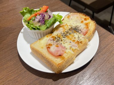 QUOカードで、上島珈琲店のモーニングセット「ベーコンエッグ&厚切りバタートースト」食べたよ！