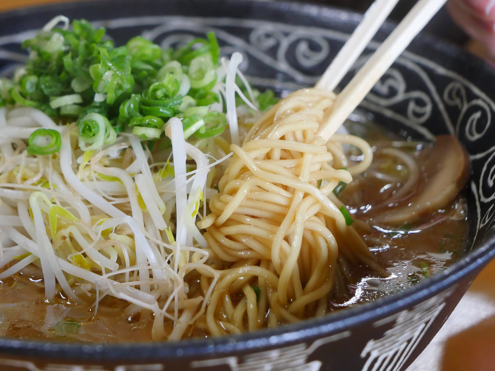 中華そば専門店「広松」さんで、もやし追加した中華そばとデミカツ風特製カツ丼食べたよ！／岡山県岡山市