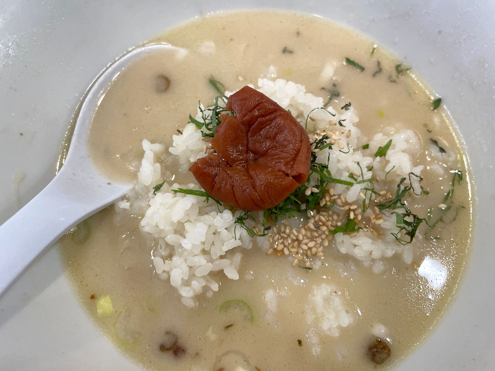 超濃厚鶏白湯ラーメン専門店「鶏ふじ」で雑炊セットを食べてきたよ／横浜市馬車道