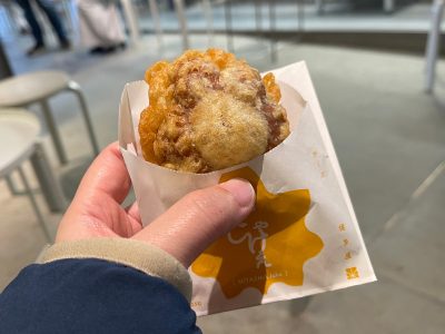 TOTO宮島おもてなしトイレの休憩所で高津堂もみぢ饅頭を食べたよ／広島県廿日市