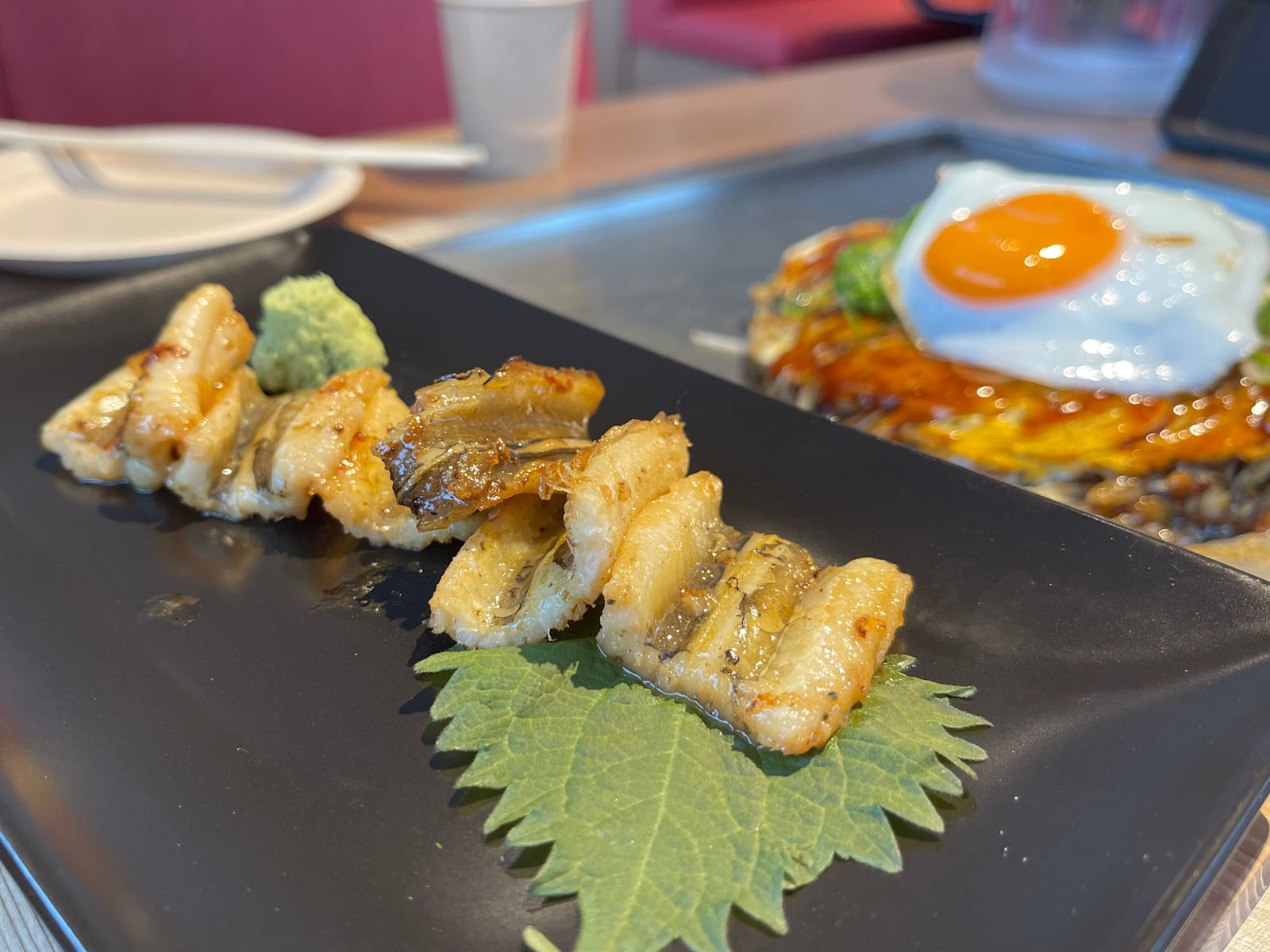 宮島口のetto内にある、ちんちくりんでお好み焼き食べたよ！／広島県廿日市