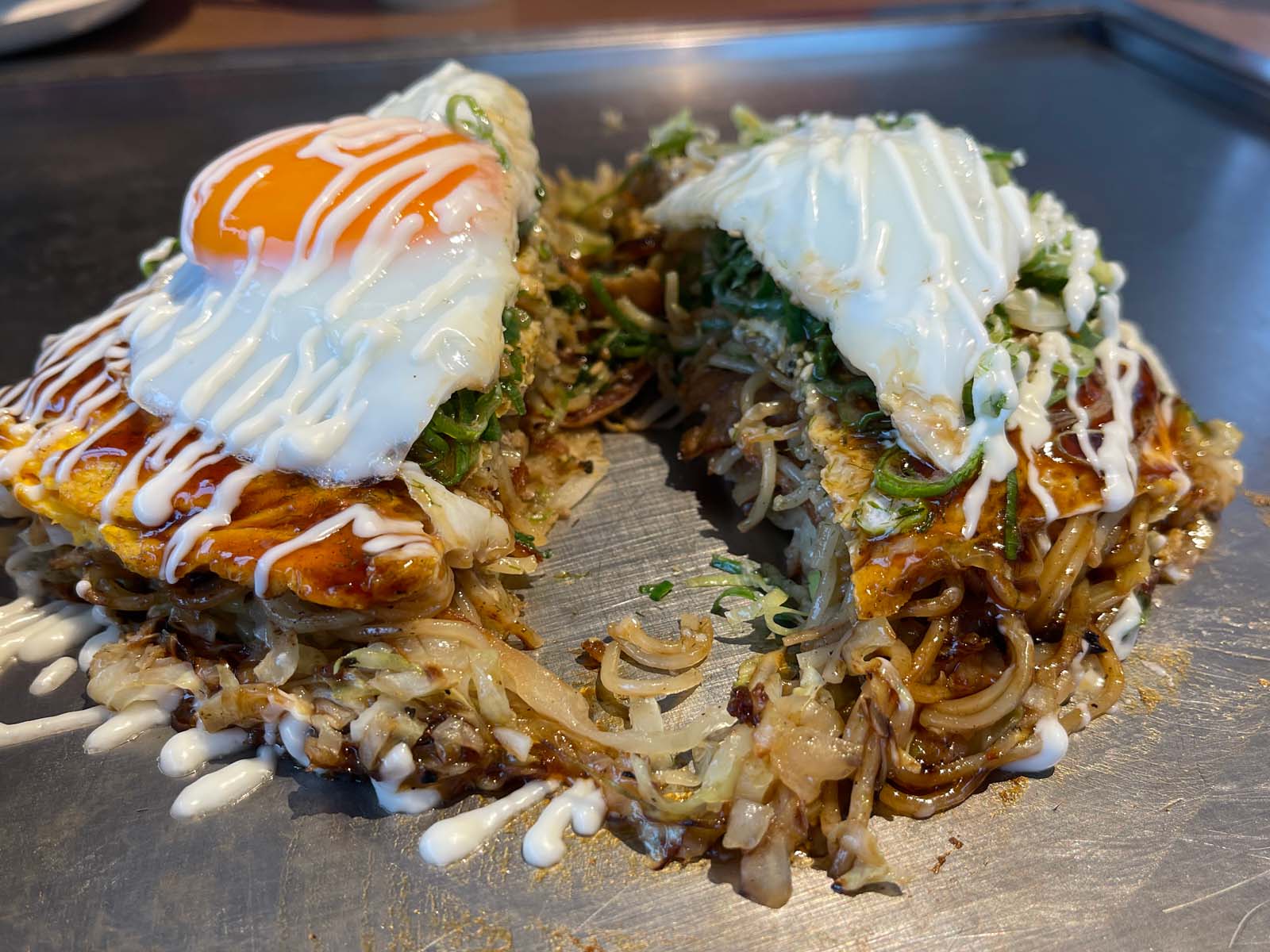 宮島口のetto内にある、ちんちくりんでお好み焼き食べたよ！／広島県廿日市