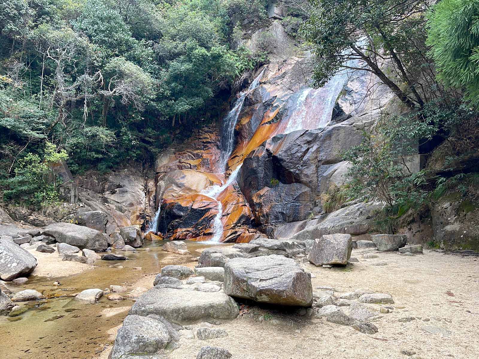 大頭神社裏にある妹背の滝(雌滝・雄滝)を見に行ったよ！／広島県廿日市