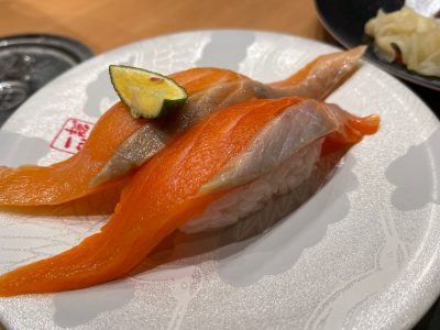回転寿司 活一鮮で北寄貝、ほたて、寒ぞい、かぶとサーモン寿司食べた！／北海道札幌