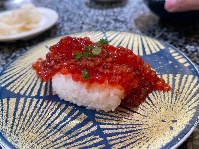 回転寿司 根室花まるでぼたんえび、とろにしん、筋子のお寿司食べた／北海道札幌