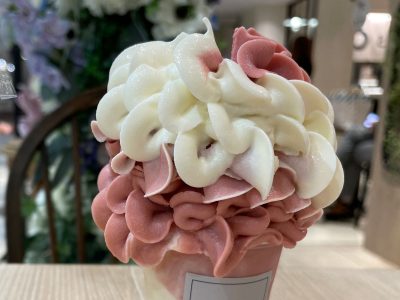 Flower Flowerのミックスフラワーソフトクリーム食べたよ！／札幌大丸