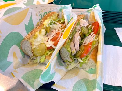 SUBWAY(サブウェイ)で朝サブのたまごサンドと、アボカドチキンサンド食べたよ！