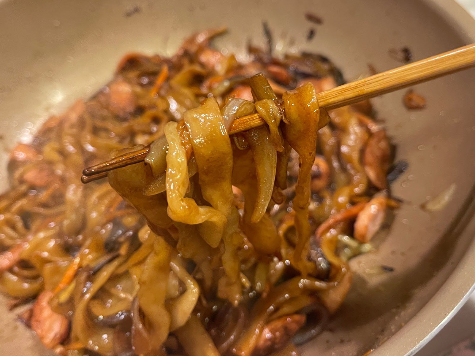 中国ラーメン揚州商人でもらった刀切麺の「上海焼きそば」を作ってみたよ！