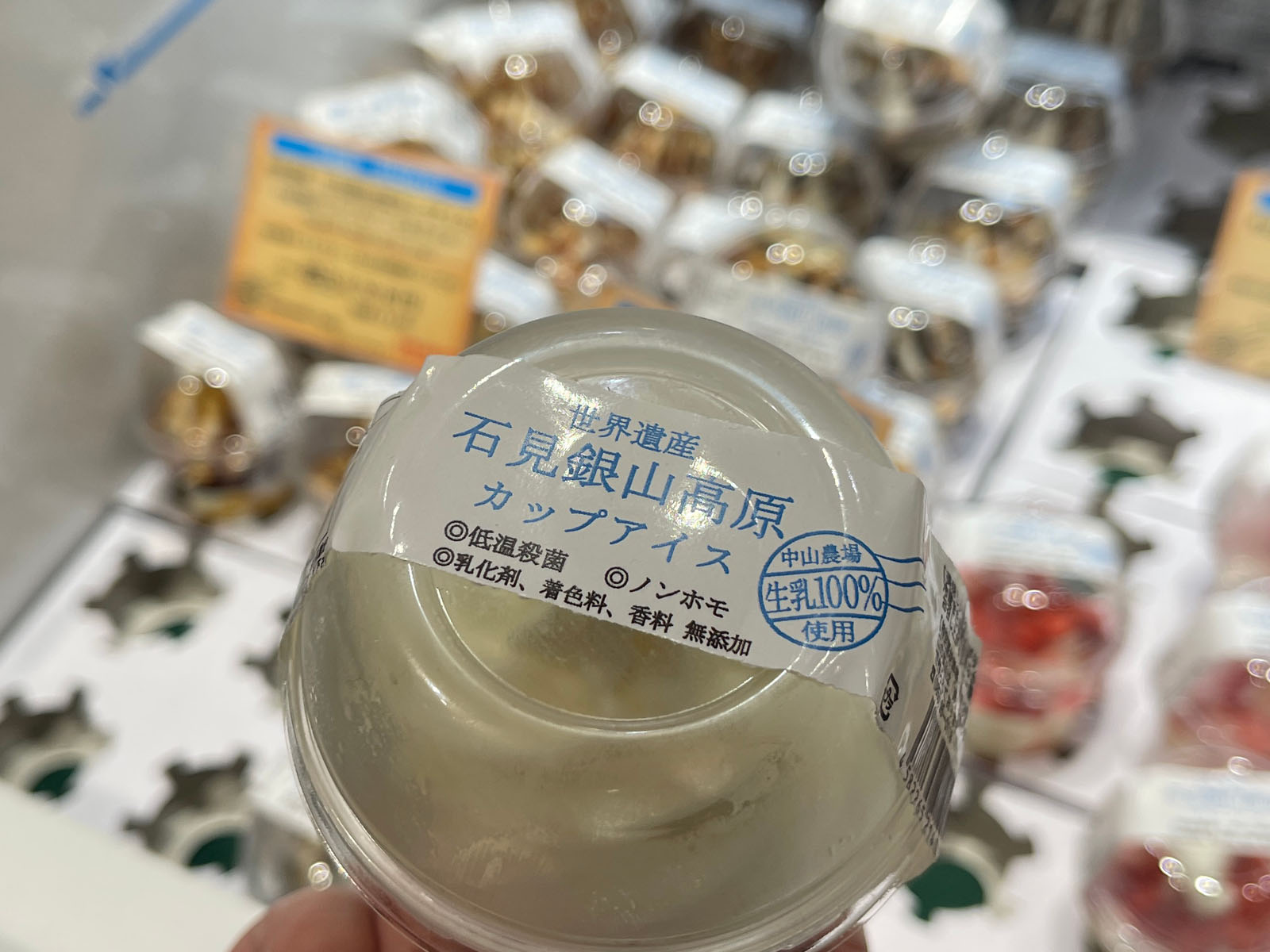 島根県 Milk&Beans Mui(ミューイ)のシュークリーム、石見銀山高原カップアイス買った／CIAL横浜