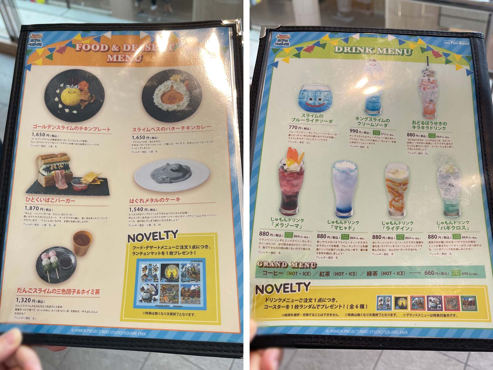 期間限定カフェ・ベホイミで「キングスライムのクリームソーダ」と「はぐれメタルのケーキ」食べたよ/横浜みなとみらい