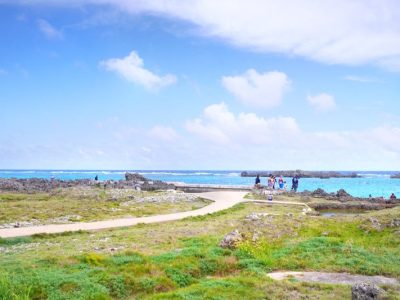 シュノーケリングスポットとして人気の「シギラビーチ」／宮古島
