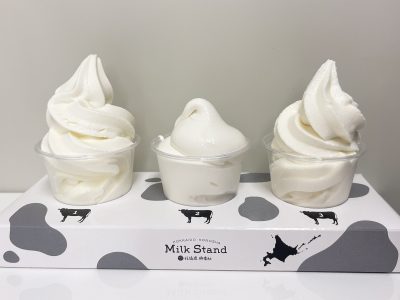 Milk Stand 北海道興農社の”3種類のソフトクリーム食べ比べ”してみたよ！／横浜高島屋 大北海道展