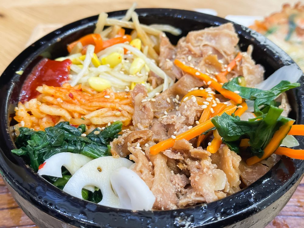 韓国料理店「韓美膳(ハンビジェ)」で三元豚サムギョプサル石焼ビビンバ食べたよ!/横浜ワールドポーターズ