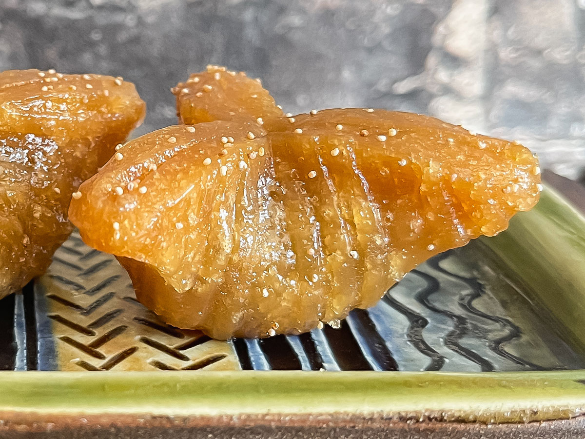 「かんのや」の"家伝ゆべし"食べた!/福島アンテナショップ
