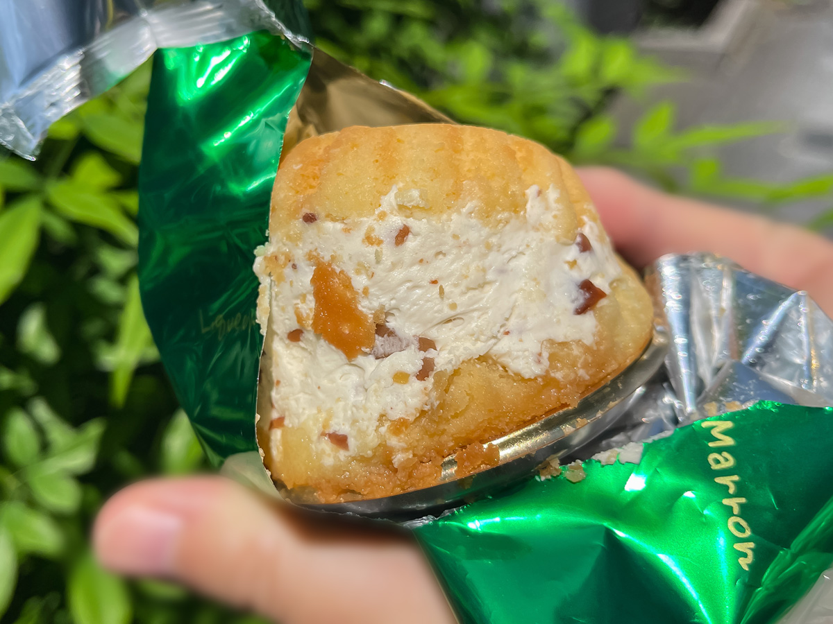 スイス洋菓子店(SWISS)の"リキュールマロン"と"プティマロン"食べてみたよ/熊本アンテナショップ