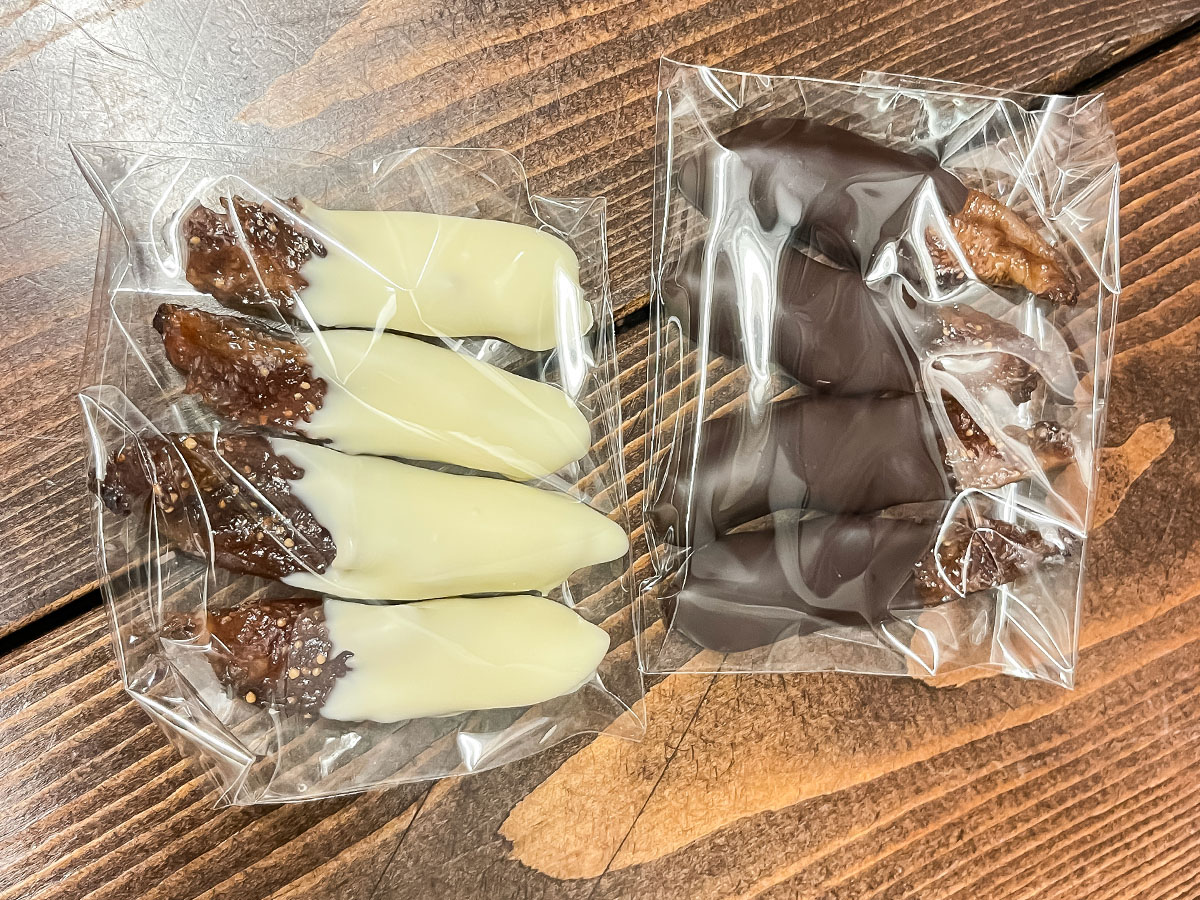 御菓子処「長手長栄堂」の"あわじイチジクチョコレート"食べてみた!/淡路島洲本市アンテナショップ