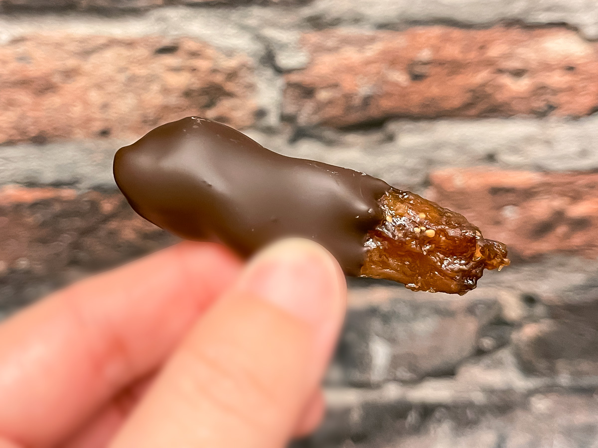 御菓子処「長手長栄堂」の"あわじイチジクチョコレート"食べてみた!/兵庫県洲本市アンテナショップ
