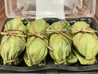 「セイヒョー」の越後名物 “つぶあん入り笹だんご”食べたよ！／新潟アンテナショップ
