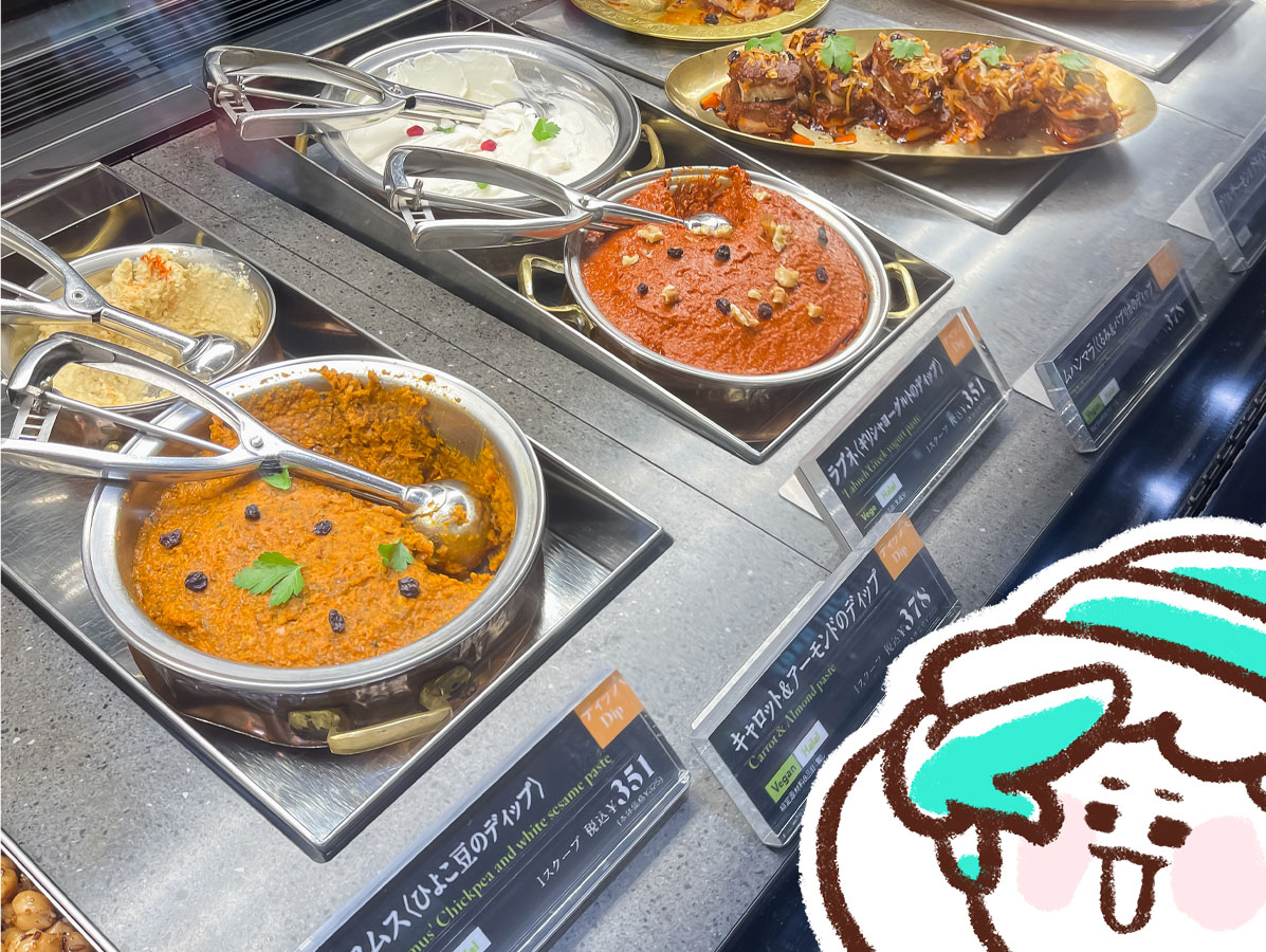 CARVAAN デリカテッセンで、アラビアンサンドのファラフェル&フムス食べた!/横浜高島屋