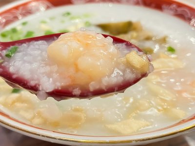 「馬さんの店 上海園 龍仙」で海老粥、担々麺、えびニラまんじゅう食べたよ！／横浜中華街
