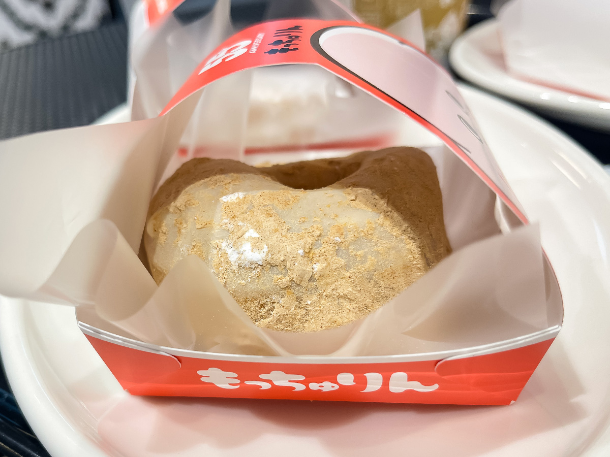 「ミスタードーナツ」の"もっちゅりん"(きなこ・あずき・黒糖&わらびもち)食べたよ!