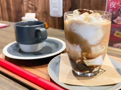 「ドナルドコーヒー」で、ホットコーヒーとエスプレッソカクテルフラッペ飲んだよ！／宮崎県都城
