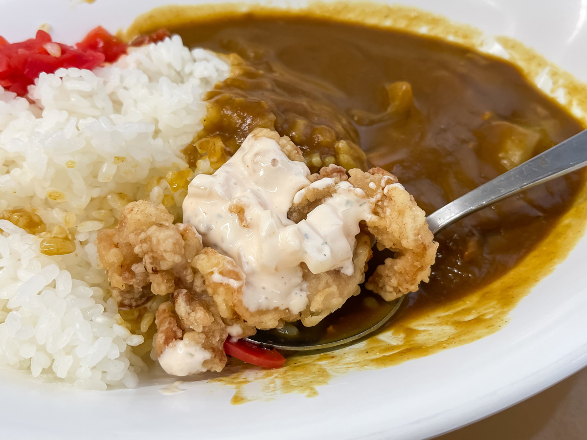 「レストラン ボノ」でチキン特製マヨソース、雨の日カレー(スパイシーポークカレー)食べた！／横浜第二合同庁舎
