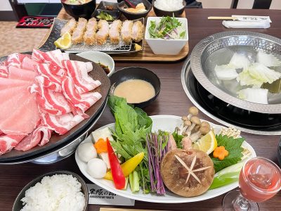 産直レストラン「黒豚の館」で黒豚特上ロースかつ定食、黒豚しゃぶしゃぶ食べたよ！／鹿児島県霧島市