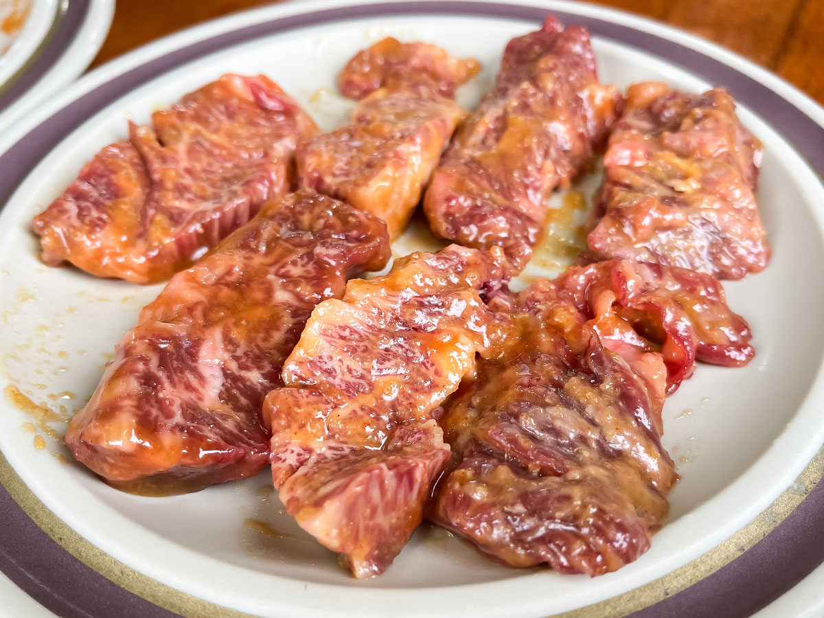 「やきにく福楽園」で特選上カルビ、ロース、カルビ食べた!/宮崎県都城