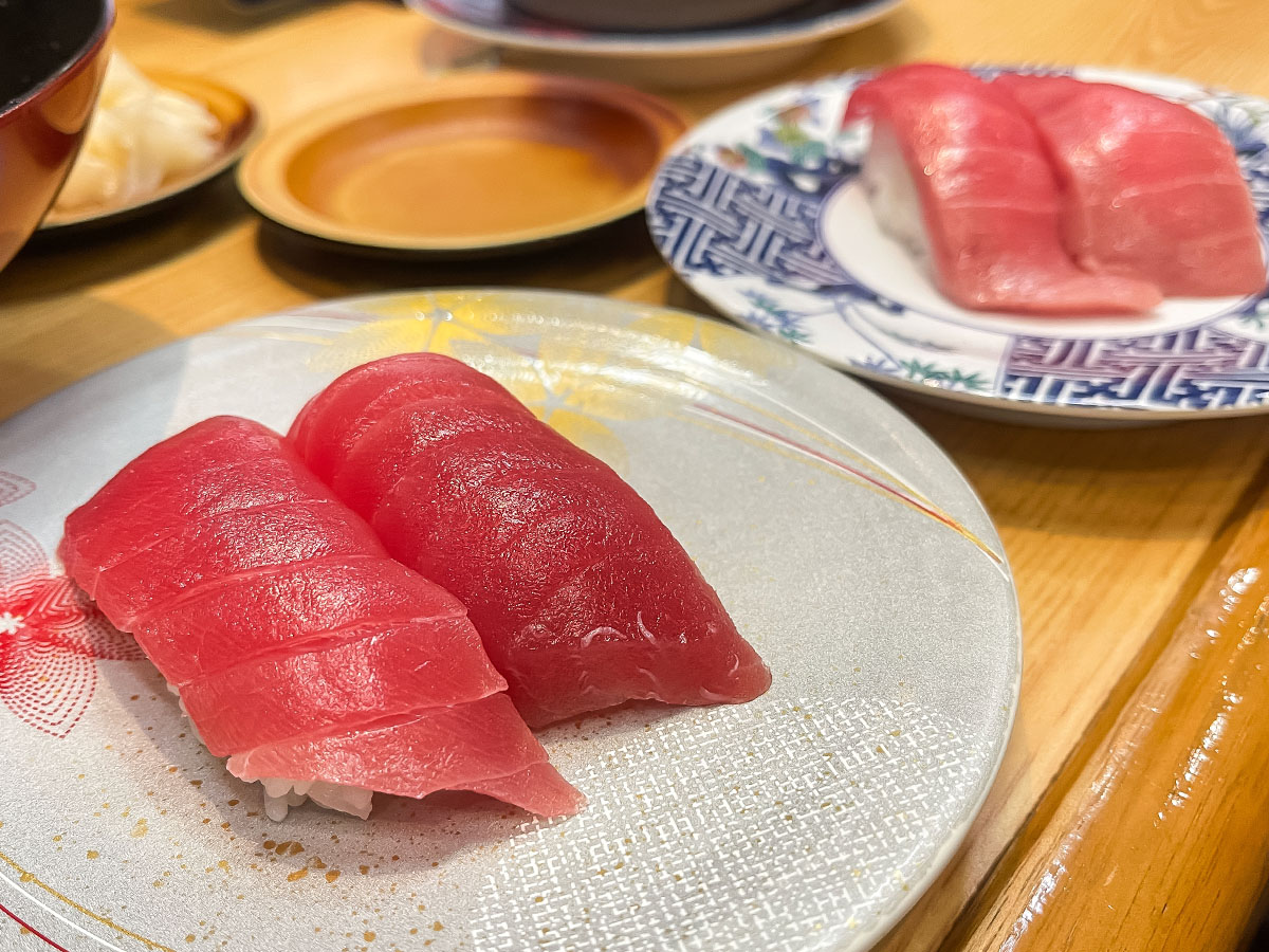 回転寿司「すし遊館」で生本まぐろの赤身・中とろ・大とろ・極上ねぎとろ食べたよ！