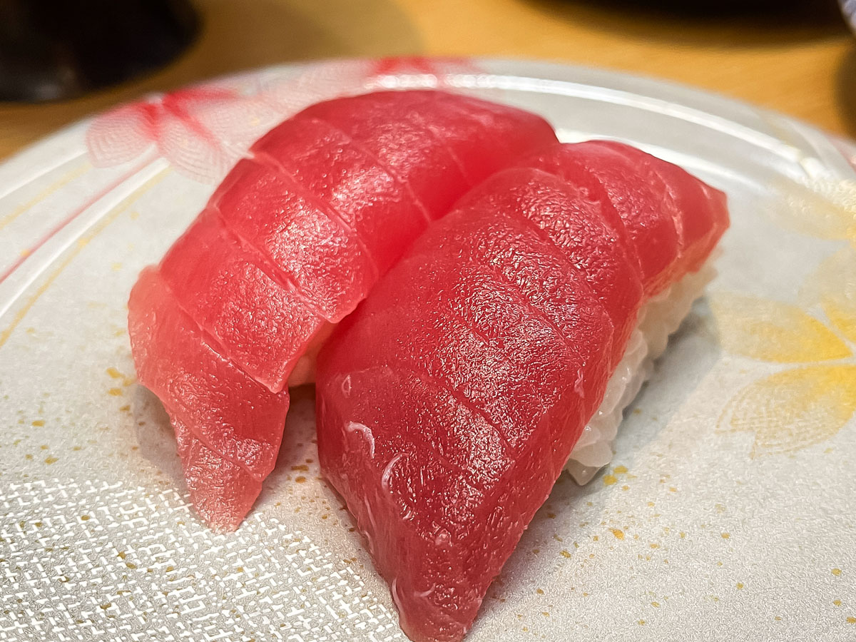 回転寿司「すし遊館」で生本まぐろの赤身・中とろ・大とろ・極上ねぎとろ食べたよ！