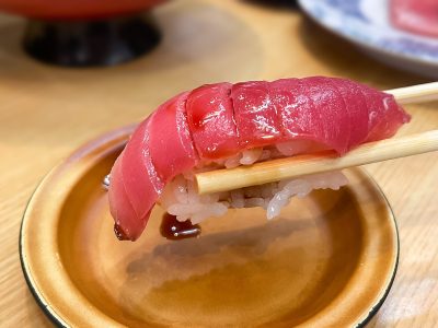 回転寿司「すし遊館」で生本まぐろの赤身・中とろ・大とろ・極上ねぎとろ食べたよ！／広島県宇品