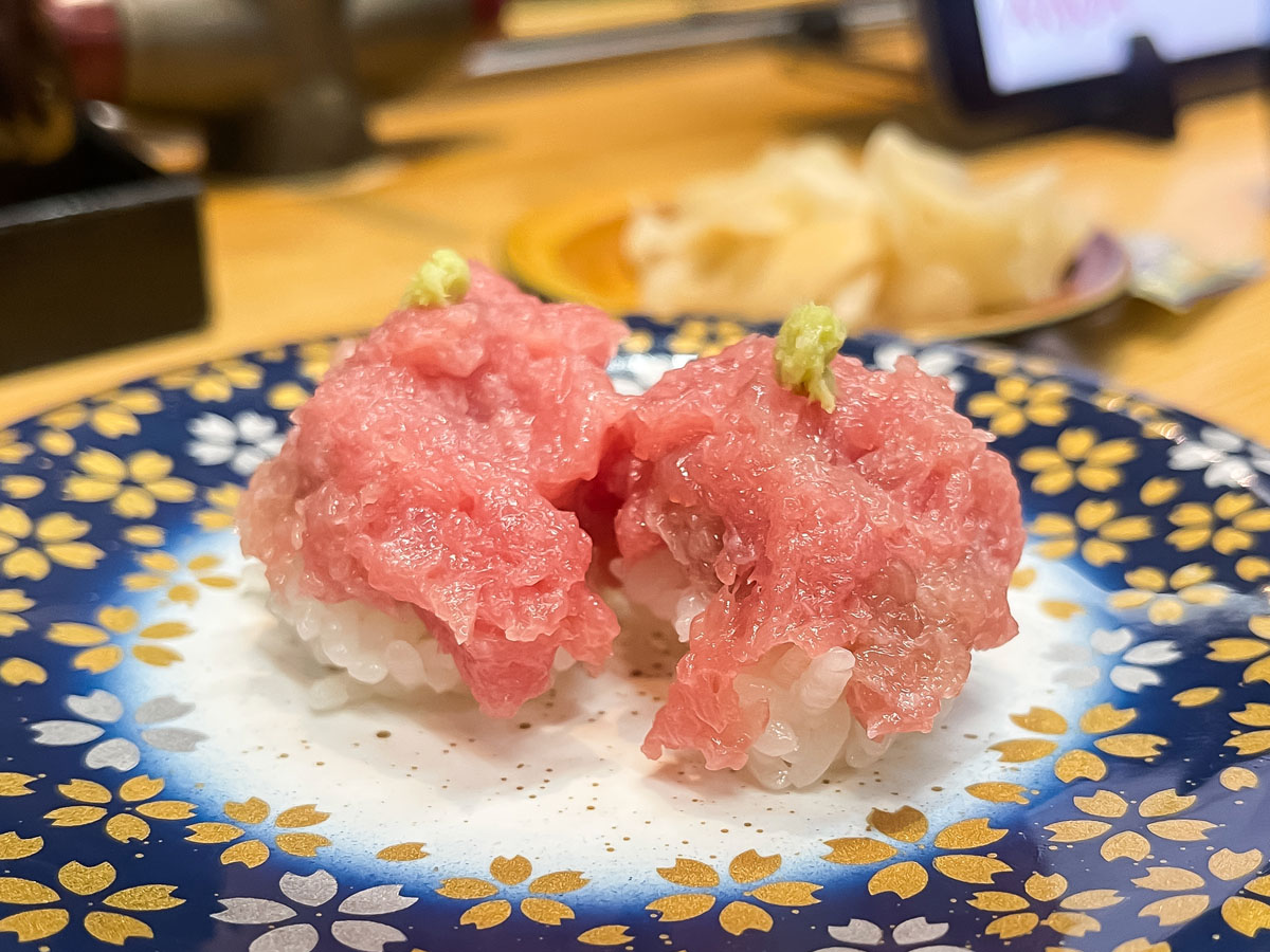 回転寿司「すし遊館」で生本まぐろの赤身・中とろ・大とろ・極上ねぎとろ食べたよ！