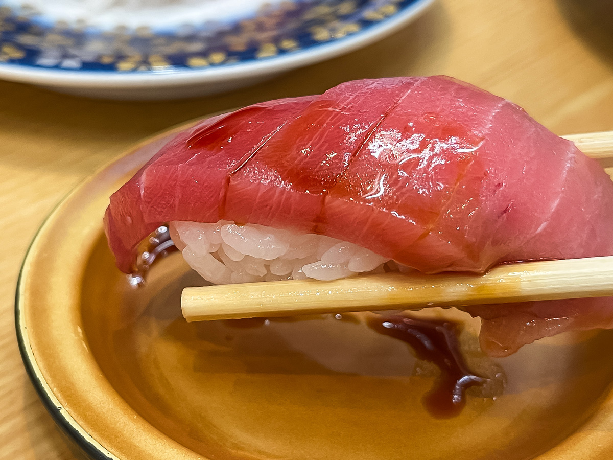 回転寿司「すし遊館」で生本まぐろの赤身・中とろ・大とろ・極上ねぎとろ食べたよ！