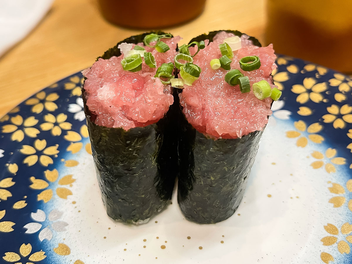 回転寿司「すし遊館」で生本まぐろの赤身・中とろ・大とろ・極上ねぎとろ食べたよ！