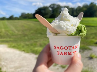 「サゴタニ牧場」でソフトクリームと抹茶・ヨーグルトジェラート食べた！／広島県湯来町