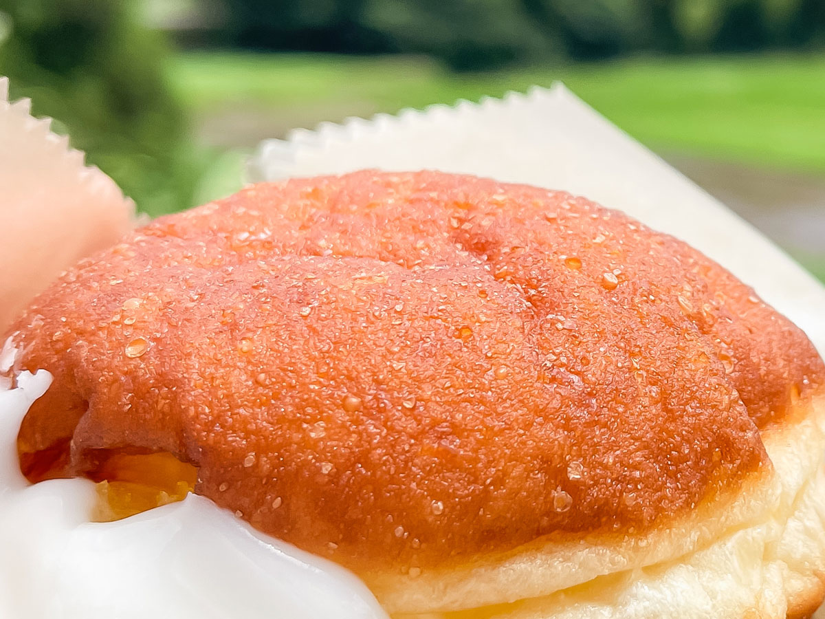 「スノーピークカフェ」で雪室ドーナツ(日南レモンクリーム)食べた！／宮崎県スノーピーク都城キャンプフィールド