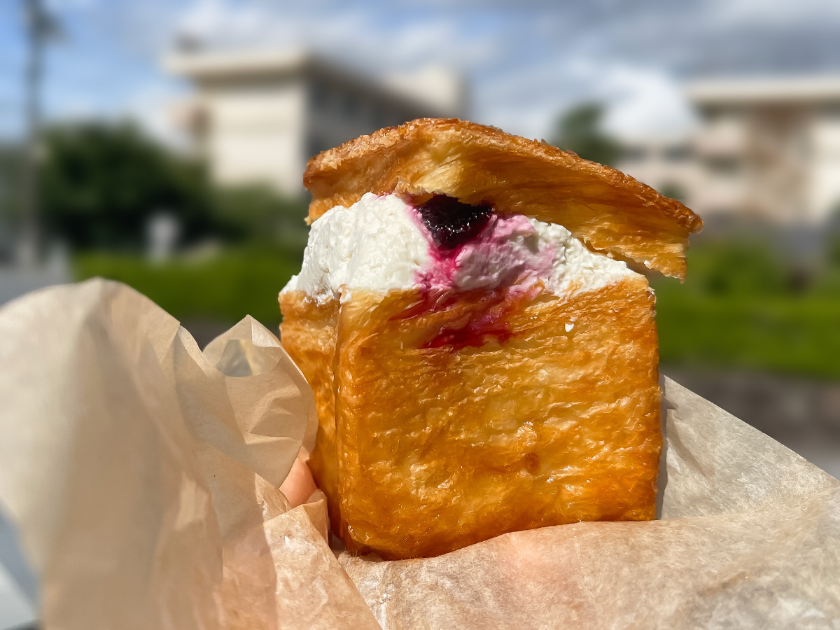 クイニーアマン専門店「ボン・グーテ」でデニッシュサンドとコーヒーゼリーブランマンジェ食べた！／広島県