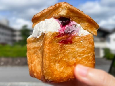 クイニーアマン専門店「ボン・グーテ」でデニッシュサンドとコーヒーゼリーブランマンジェ食べた！／広島県五日市