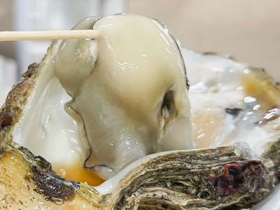 「境港水産物直売センター」で天然岩がき”夏輝”、白イカ、本まぐろ寿司、甘海老の刺身食べたよ！