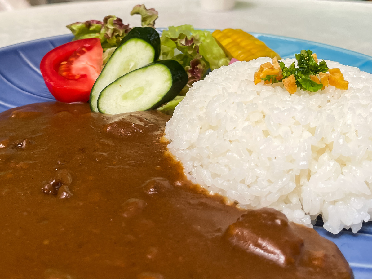 三段峡の「黒淵荘」でカレーライス、山女魚(ヤマメ)の串焼き食べたよ!/広島県安芸太田