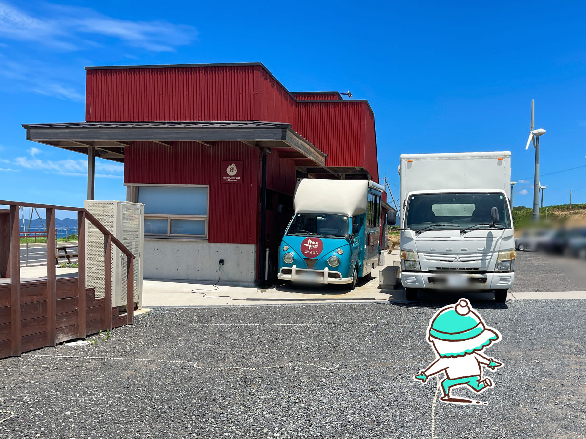 「出雲クリフエンド アイスクリーム」で"出雲桃翠園の抹茶"、"奥出雲の醤油むらさき"食べた!/島根県出雲