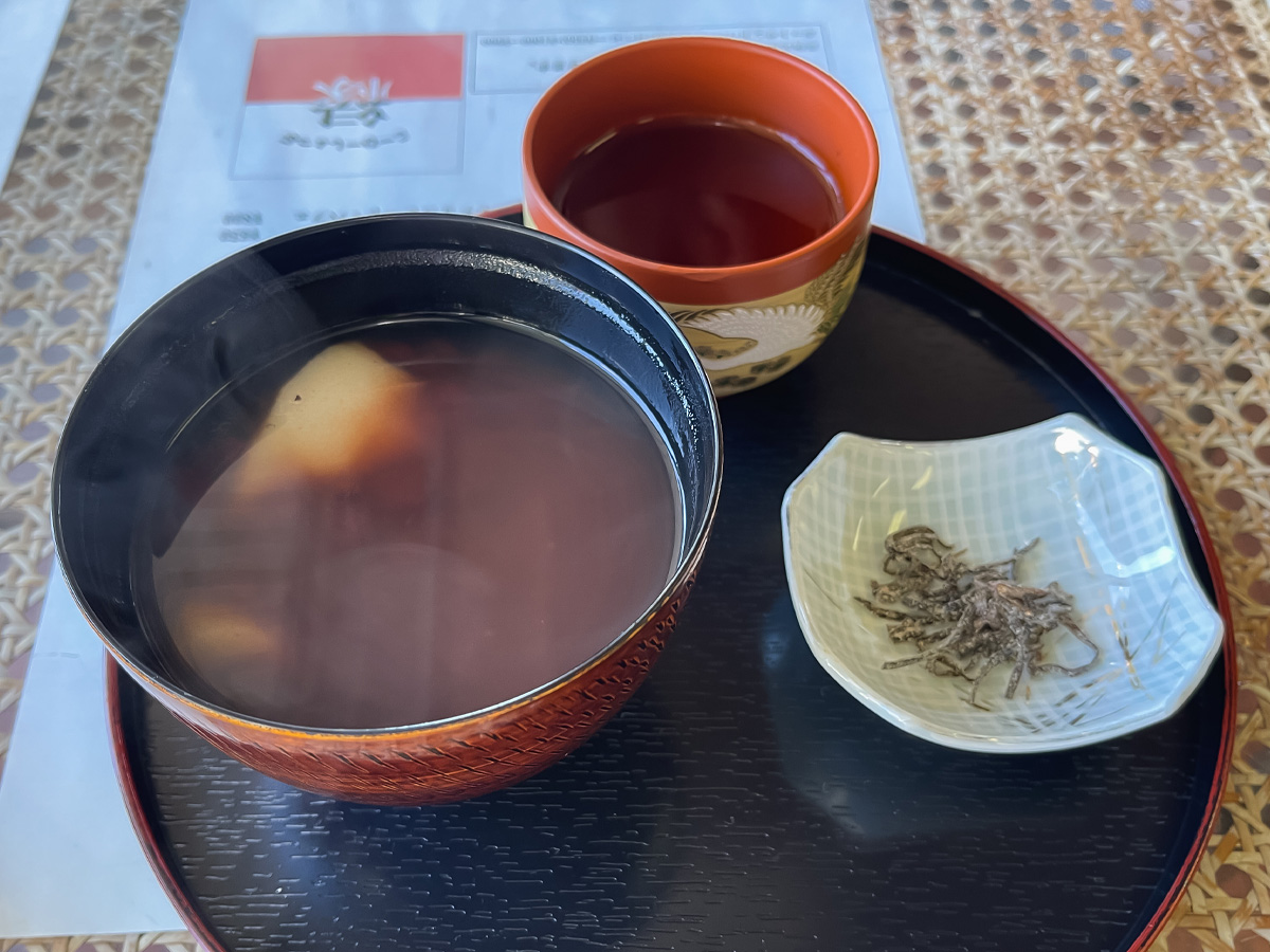 「縁コーヒーショップ」であったかい"ぜんざい"食べたよ！／島根県出雲大社前
