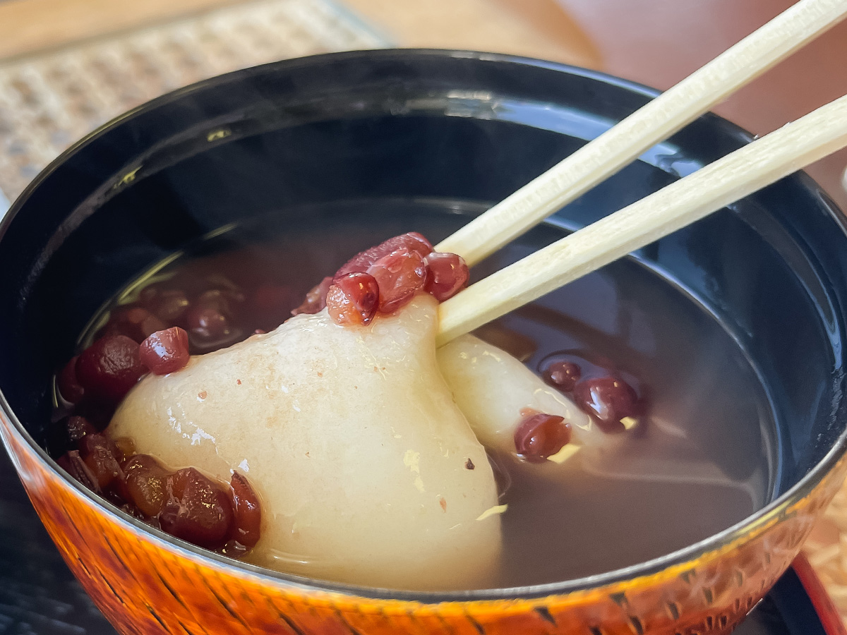 「縁コーヒーショップ」であったかい"ぜんざい"食べたよ！／島根県出雲大社前