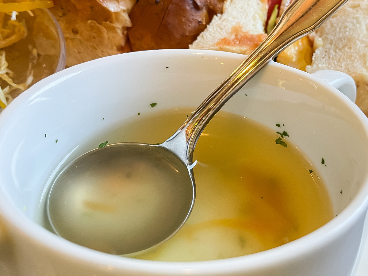 「珈琲館」できのこグラタンセット、ベーコンエッグサンド食べたよ!/島根県松江