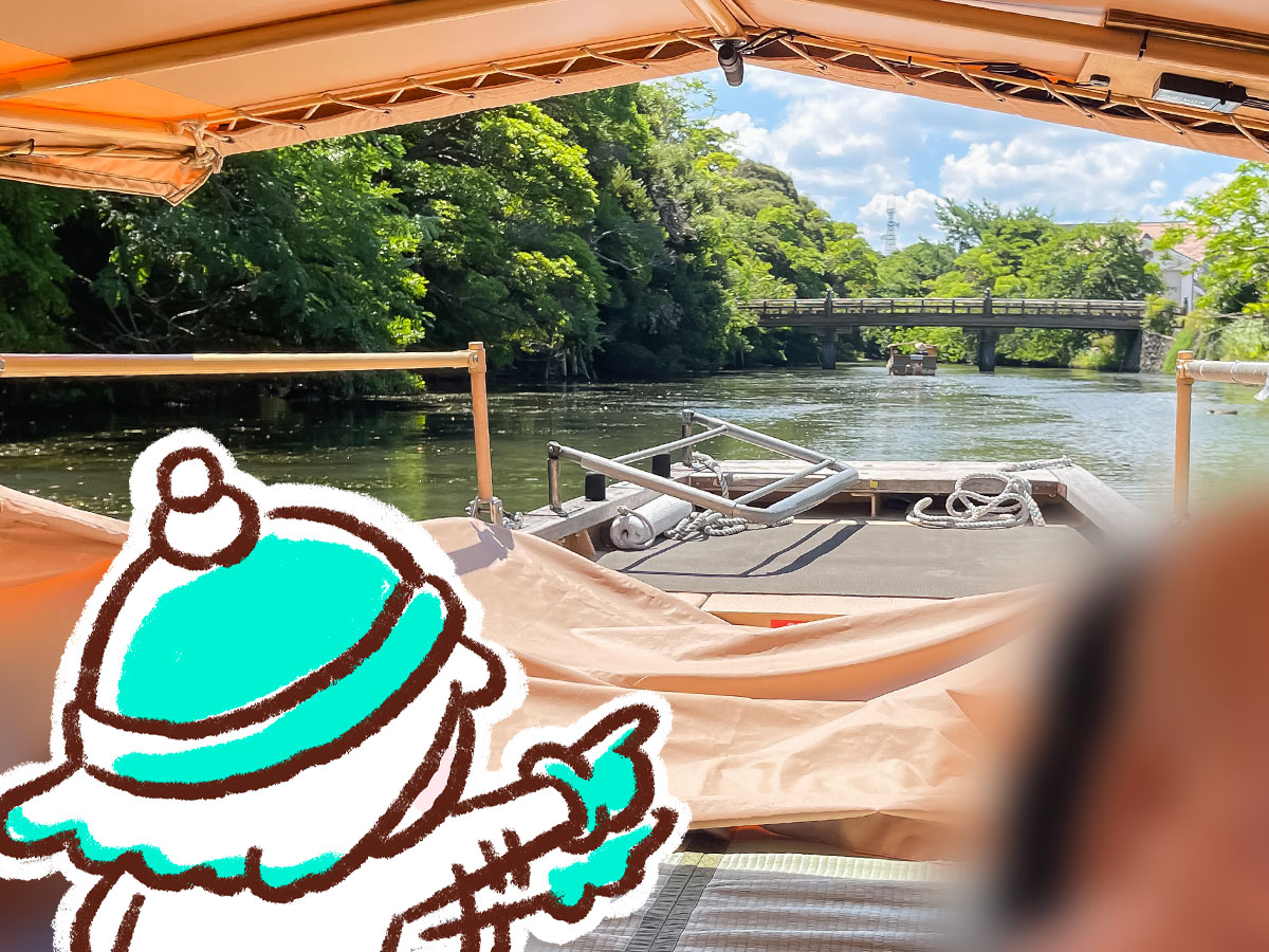 松江城を囲む堀川を周遊する「堀川遊覧船」に乗ってみた!/島根県松江